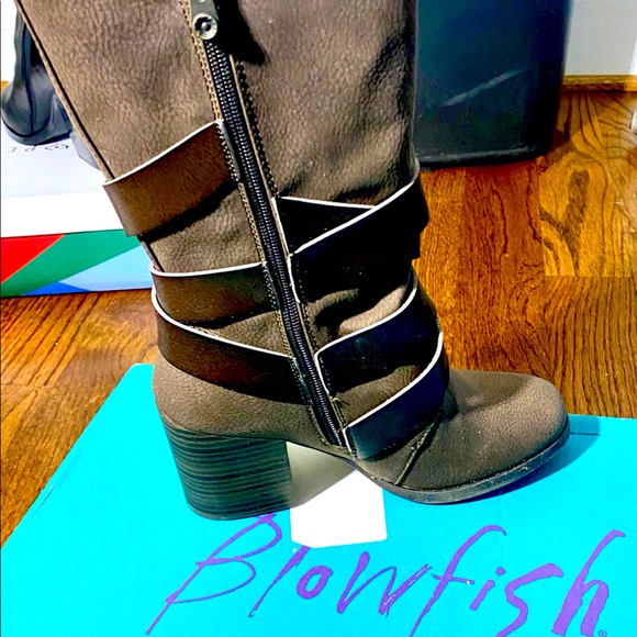 Blowfish Shoes - Blowfish DAHL US 6 color chocolate saddle-rock pu